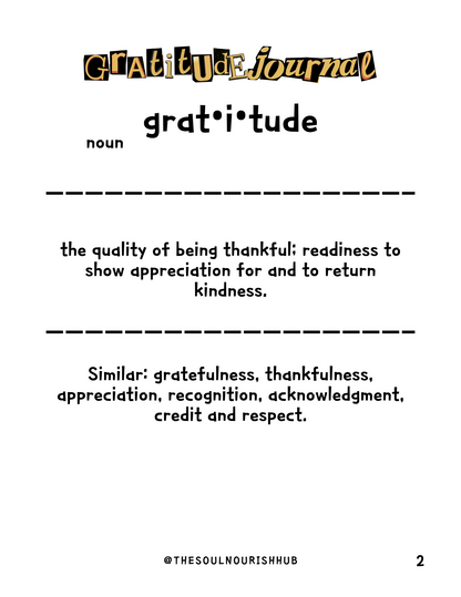 The Gratitude Journal